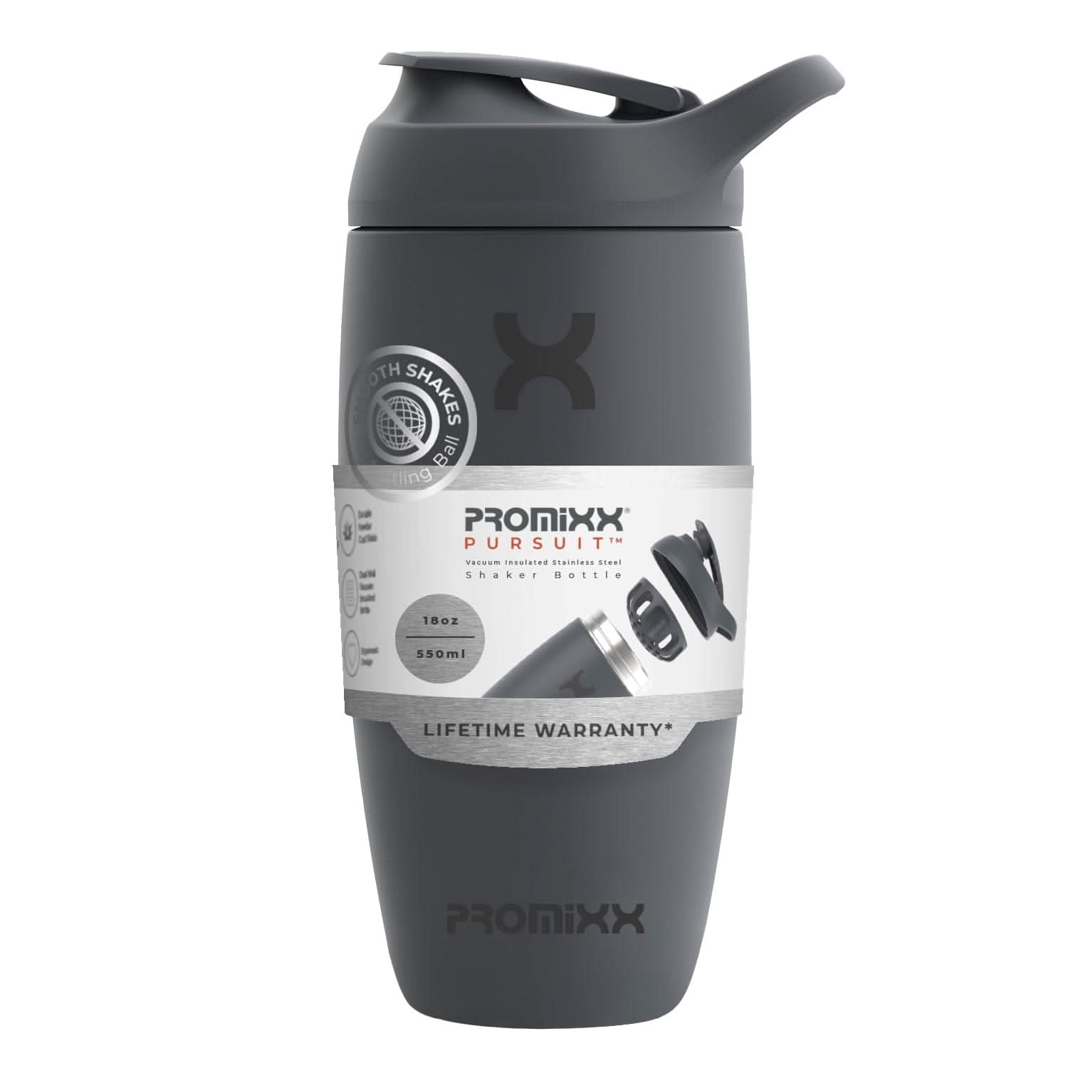 PURSUIT Insulated Classic Protein Shaker Bottle PROMiXX