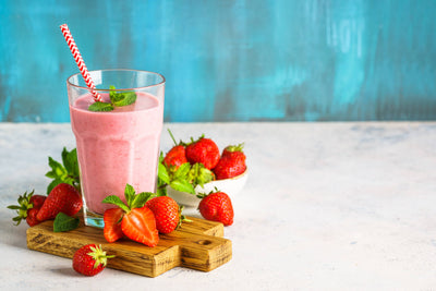 Strawberries and Cream Protein Shake