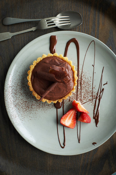 Healthy Chocolate Tart with Almond Crust Recipe