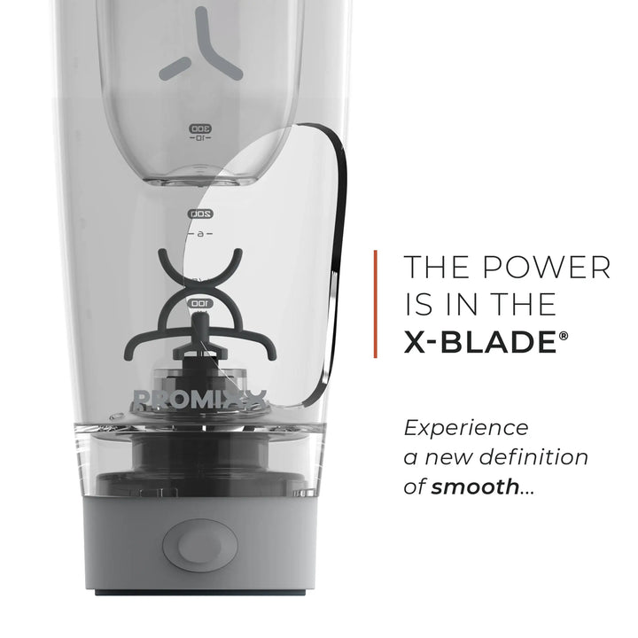 Promixx Pro Shaker Bottle | Rechargeable, Powerful For Smooth Protein Shakes Includes Supplement Storage Bpa Free 600ml Cup Cool Gray - View #4