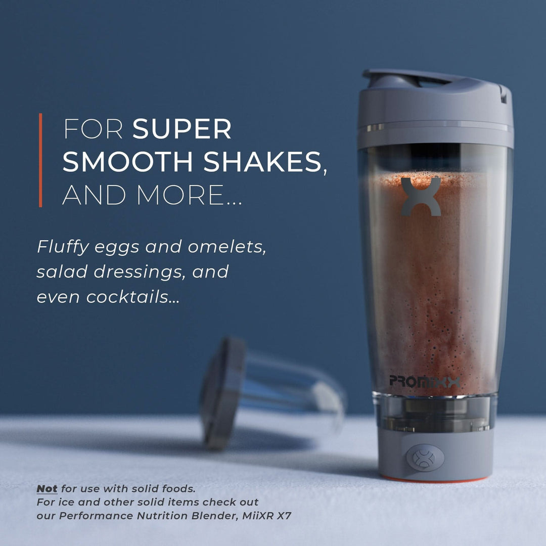 Promixx Pro Electric Shaker Bottle Cool Gray 20oz Cup