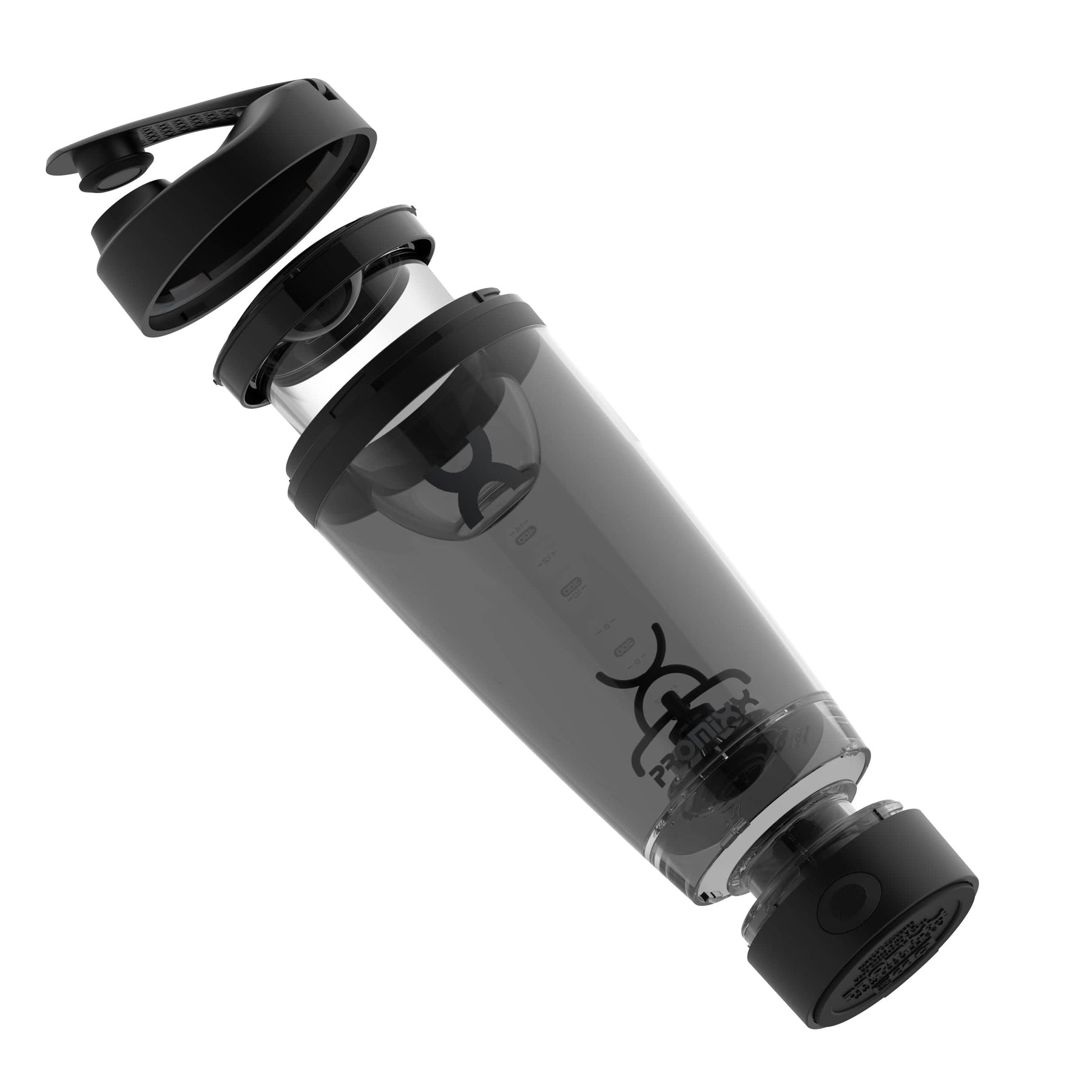 Promixx CHARGE Rechargeable USB-C Electric Shaker Bottle with Portable  Battery Function - Stealth Black - 20oz